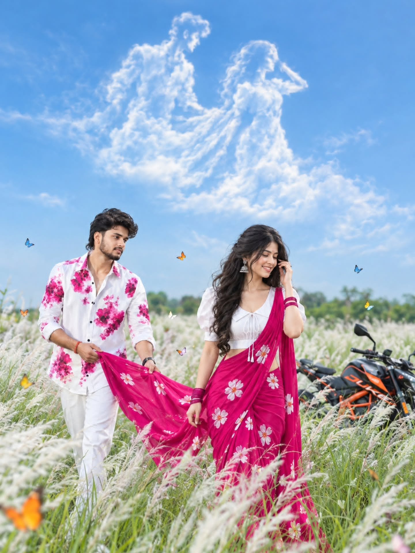 Kans Grass Love Story 🌸 | Romantic Couple Cinematic 8K